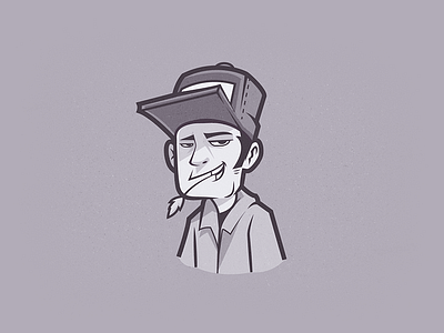 Truck Driver cap character driver game guy illustration