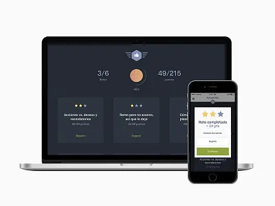 Kiply — Challenges app droid serif interface ios iphone maison mobile multi platform ui user