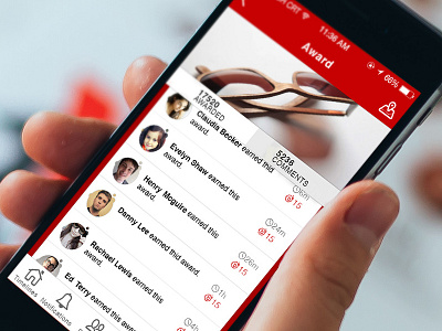 Fizzpoints Award Page app interface ui ux