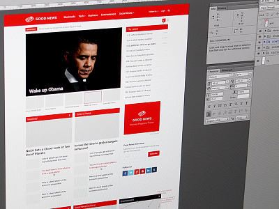 New Homepage blog good news grid homepage magazine news red theme wordpress
