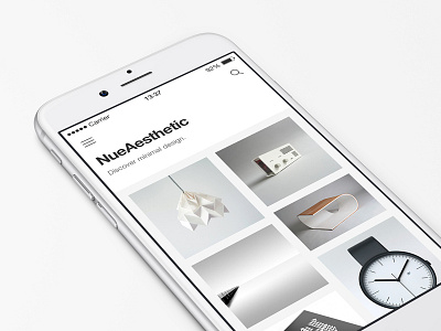 NueAesthetic App app betraydan design discover inspiration ios photography pin ui