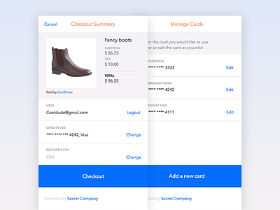 Web App Checkout android app checkout design experience flat ios material minimal payments ui web design