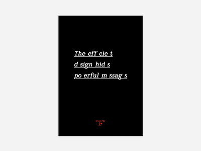 Effiscience ad black branding efficient fashion hide luxembourg message poster powerful read traffic