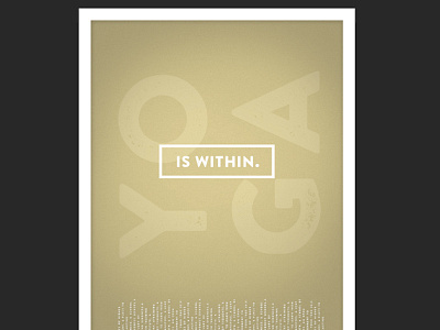 New Seed Poster -Yoga branding graphic design poster