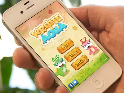 Write Aqua App app fun game learning vector