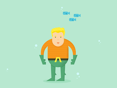 Aquaman aquaman fish green ocean orange sea super hero