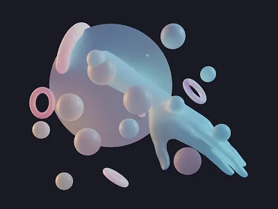 Stay Wax(vv)y 3d c4d geometry hand lighting slime sss vray wax