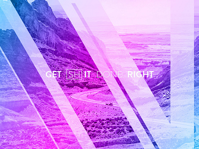 Gsdr cyan magenta mountains photoshop play wordplay