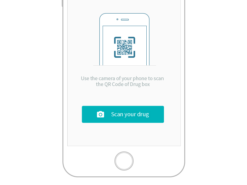 Scanner features app camera drug flat flatui ios ios8 picture scanner screen ui ux