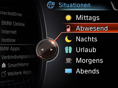 BMW iDrive - Smart Home bmw design icon idrive smart home telekom ui