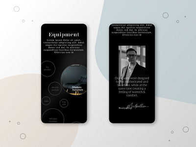 E-commerce | Co-working app app design co working dark mode e commerce elegant figma ios mobile app office space product design sophisticated