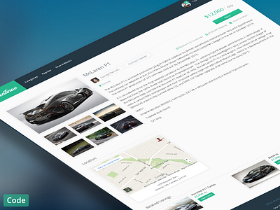 Rentinue Listing View agency code front end product page ui ux web