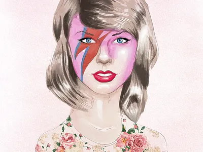 Taylor Swift Illustration illustration kyle webster painting photoshop portrait taylor swift tswift