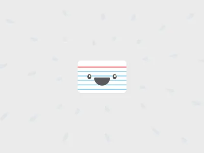 Flippy avatar branding card education fun icon illustration lines smile vector