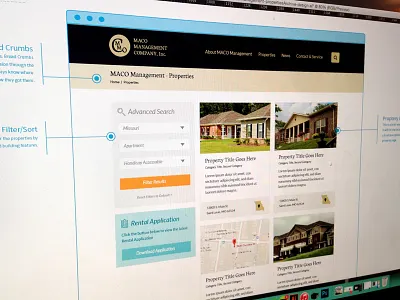 Property Listing Page construction homes housing listing property real estate realty rental