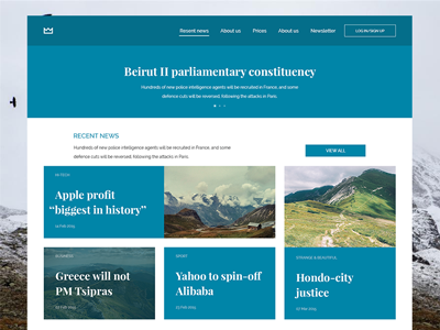 Index page clean flat index typo ui ux web