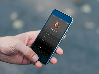 Menu Design for Fidler App app black clean design digital layout menu mobile settings simple ui ux