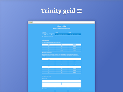 Trinity grid ☲ developement front frontend grid grid system trinity ui uidesign ux uxdesign webdesign