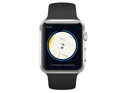 UBER Apple Watch Concept - Ride Update apple watch design interface smart watch uber ui design user interface