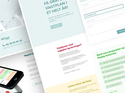 Payday Campaign Page colorful flat form light minimal minimalism minimalistic pale site web website white