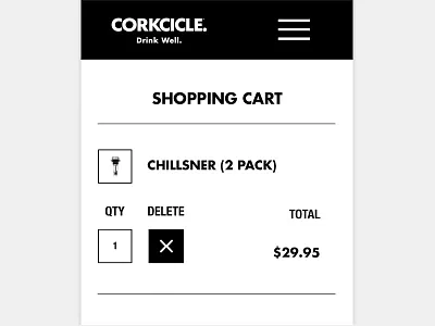 Mobile Shopping Cart cart commerce design form full screen layout mobile responsive shop shopping web