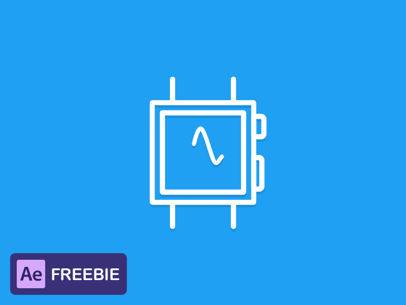 FREEBIE! After Effects animation project. after effects animation flat free freebie gif material watch