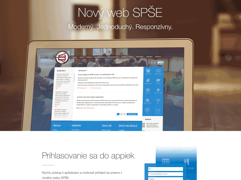 [GIF] Presentation of new school web