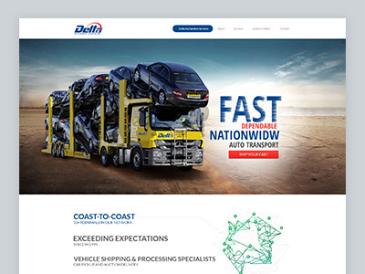 Delta clean flat interface layout ui ux web