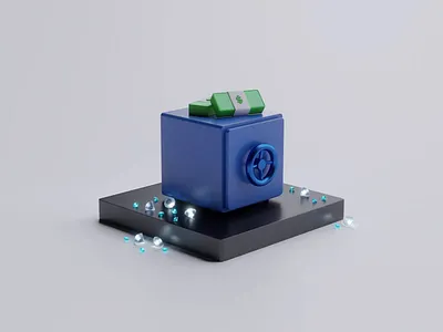 Rigid Body Simulations #2 | Money Safe 3d aftereffects animation blender coin creative cycles design diamond dollar glass metal money motion motion graphics render rigidbody safe scene simulation