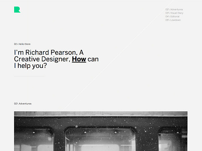 Portfolio clean graphic design minimalist photography portfolio web design work