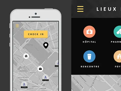 Entourage App app entourage homeless interface mobile people social ui ux