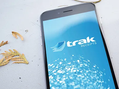 Trak Receipts app brand id brand naming design graphics identity mobile ux