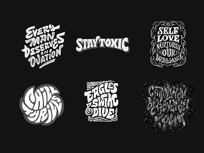 Letterings 2022 - overview #1 adobe photoshop design handdrawn illustration lettering procreate sketch type typography vintage