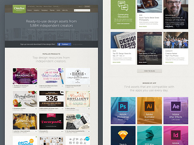 Homepage Refresh creative market homepage redesign