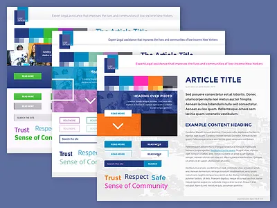 Legal Services NYC Style Tiles cause charity design joomla legal moodboard new york nonprofit services style tile ui web