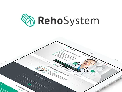 Reho System landing page flat kmita landing medical netkata reho system webdesign