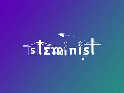 Become a Steminist! empowering engineering female girl math movement science shirt stem technology typography women