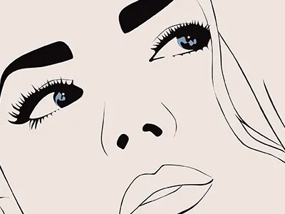 Jane drawing eyes illustration illustrator line woman