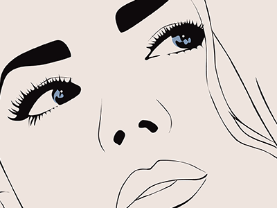 Jane drawing eyes illustration illustrator line woman