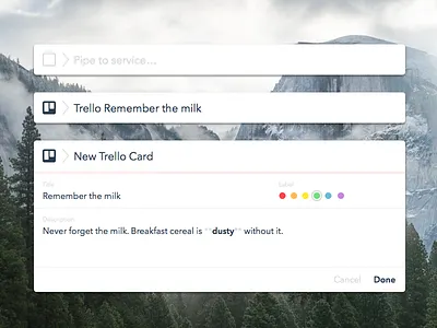 Pipe to the web basecamp github react trello unix