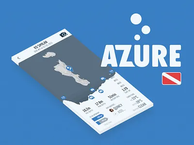 azüre dive log data divelog diving fitness flat flat ui mobile plot scuba tracking ui