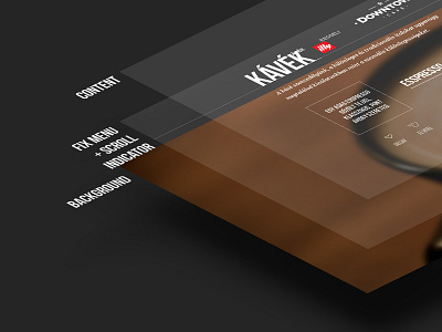 Down Town café ui ux web