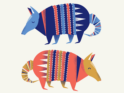 dilla animal armadillo austin illustration roadkill rodent southwestern texas