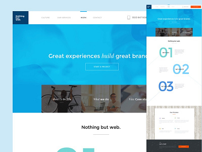 Home landing locked down animation clean homepage icon logo responsive sketchapp ui video web design