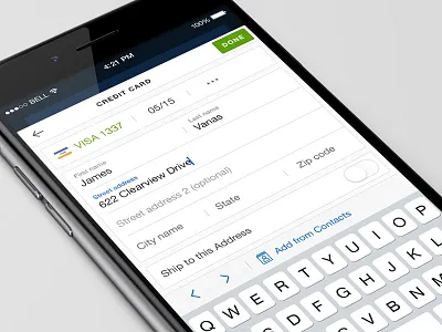 Add a creditcard add creditcard buy checkout creditcard e ticket iphone mobile payment seatgeek tickets