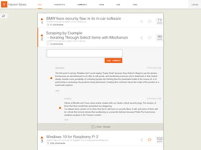 Hacker News redesign hacker news hackernews redesign ui ux website