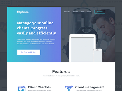 Homepage | Fitness Platform WIP fitness fitness management fitness platform gradient gradient ui home home ui homepage personal trainer workout