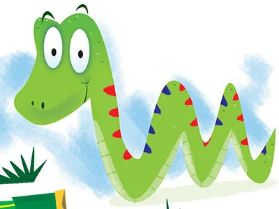 Snake animals childrens book illustrator photoshop snake
