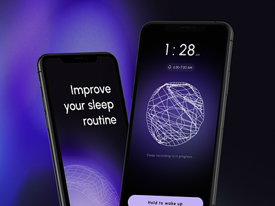 Sleep Tracker alarm app breath concept design night recording routine sleep snoring track tracker ui ux web website wellbeing