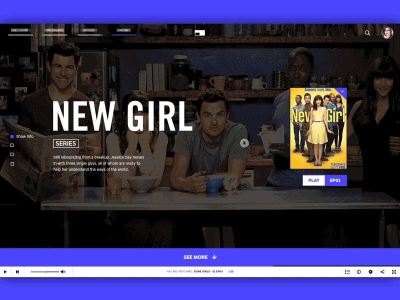 Show Detail Page gif web